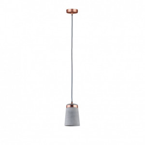 Lustra tip pendul Stig I beton/aluminiu, 1 bec, gri, diametru 12 cm, 230 V