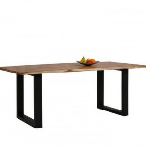 Masa de living Home Affaire Melody, blat de salcam/picioare metalice, 120 x 85 cm