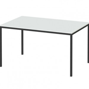Masa John, alb/negru, 140 x 90 x 75 cm