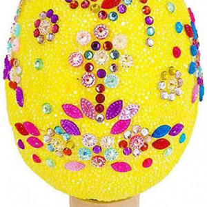 Ou de paste cu accesorii pentru ornat Ding Yongliang, polistiren, multicolor, 9,1 x 6,3 cm