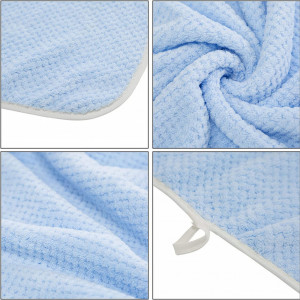 Patura pentru bebelusi MINIMOTO, textil, albastru, 70 x 140 cm