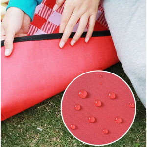 Patura pentru picnic Smilbaley, PVC, roz/alb, 150 x 200 cm