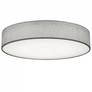 Plafoniera Paco, LED, metal/plastic, gri, 12 x 60 cm, 60w