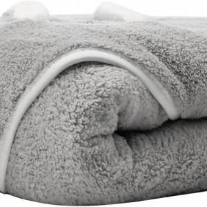 Prosop cu gluga pentru copii MINIMOTO, bumbac, gri, 80 x 80 cm