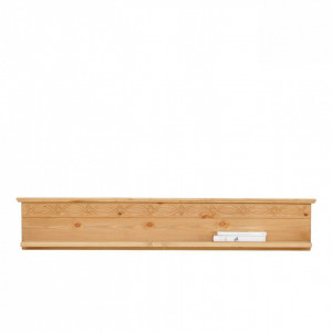 Raft de perete Indra Home Affaire, lemn, natur, 120 x 20 x 20 cm