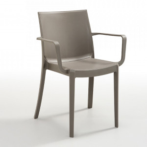 Scaun Victoria polipropilena, taupe, 82 x 55 x 58 cm