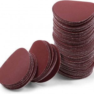 Set de 100 de discuri abrazive Leontool, oxid de aluminiu, rosu, 1200, 5,5 cm