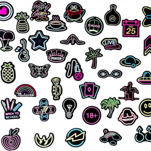 Set de 100 stickere IYOKA, vinil, multicolor