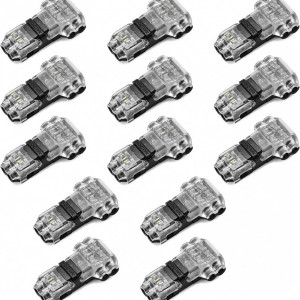 Set de 13 conectori auto cu 2 fire si 3 iesiri Wandefol, 20-22AWG, 12V-24V, 2,9 x 1,7 cm