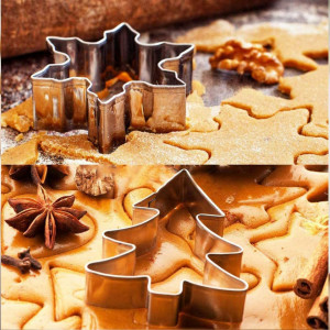 Set de 15 forme pentru biscuiti ZSWQ, otel inoxidabil, argintiu