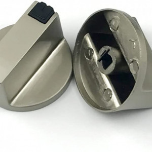 Set de 2 butoane universale pentru aragaz LAIYOHO, metal, argintiu, 4 cm