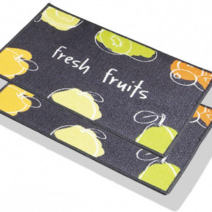 Set de 2 covorase de bucatarie Carvapet, multicolor, cauciuc/poliester, 40 x 60 cm