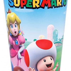 Set de 2 pahare pentru copii ILS I LOVE SHOPPING, Super Mario, plastic, multicolor, 260 ml