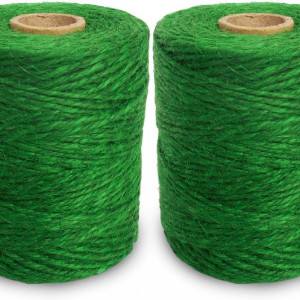 Set de 2 role de snur ANSIO, iuta, verde, 152 m
