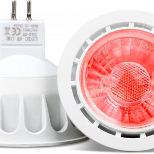 Set de 2 spoturi VARICART, LED, lumina rosie, GU5.3, 5 x 5,2 cm