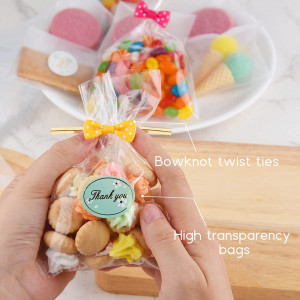 Set de 200 pungi pentru alimente NEBURORA, plastic, transparent/translucid, 15/10 cm