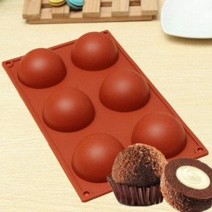 Set de 3 forme pentru dulciuri SIMUR, silicon, maro, 29 x 17 cm