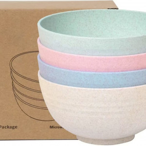 Set de 4 boluri Zusammen, plastic, multicolor, 700 ml, 15 cm