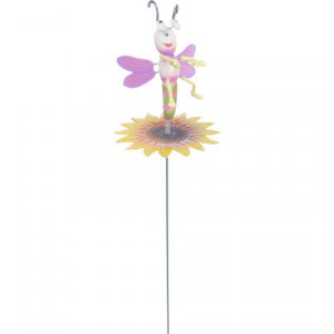 Set de 4 decoratiuni gradina Karll fluture/libelula/albina/broasca/pasare/furnica