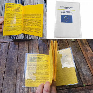 Set de 5 coperti pentru pasaport/carnet Mizijia, PVC, transparent, 150 X 110 mm