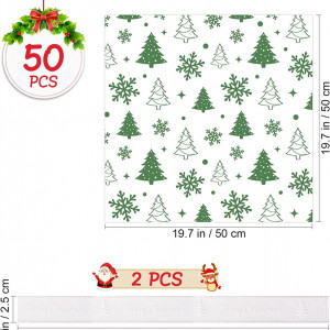Set de 50 coli si 2 role pentru ambalaj cadouri HEMOTON, hartie/matase, multicolor, 10 m / 50 x 50 cm
