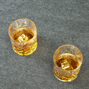 Set de 6 pahare de Whiskey Lanfula, sticla, transparent, 300 ml
