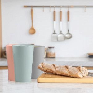Set de 8 pahare Greenandlife, plastic, multicolor, 12,9 x 7,3 cm, 400 ml