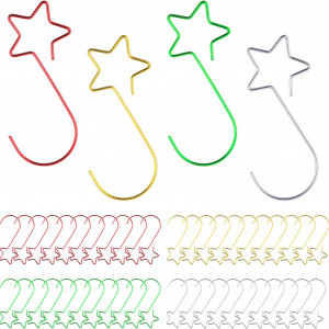 Set de 80 carlige pentru ornamente de Craciun Weysoo, multicolor, metal, 5,1 x 2,2 cm