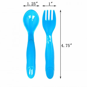 Set de tacamuri pentru copii Youngever, plastic, multicolor, 27 piese