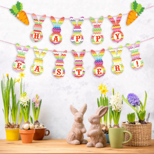 Set decoratiuni pentru Paste JIALWEN, 2 piese, carton, multicolor 10,00 Lei
