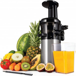 Storcator de fructe Andrew James otel inoxidabil, negru/argintiu, 200 W