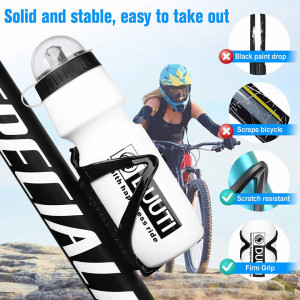 Suport sticla de apa pentru bicicleta HASAGEI, plastic, negru, 14,5x7,5cm