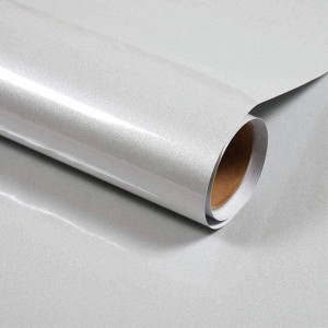 Tapet autoadeziv Decoroom, PVC, gri, 40 x 300 cm