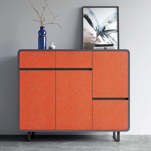 Tapet autoadeziv Decoroom, vinil, portocaliu, 40 × 300cm