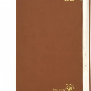 Agenda Poprun, hartie, maro, 25,9 x 21,2 cm