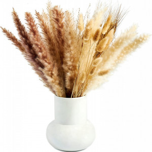 Buchet de pampas uscat Artisan Home, 85 fire, multicolor, 45 cm