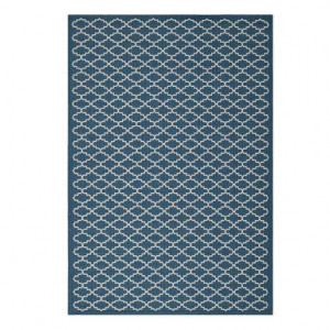 Covor pentru interior/exterior Gwen, polipropilenă, albastru inchis, 200 x 289 cm