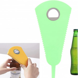 Deschizator de sticle/conserve, ABS, verde,