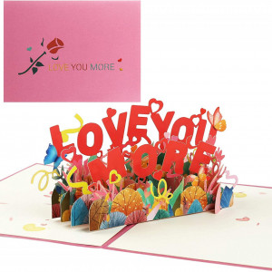 Felicitare de Valentine's Day Kesote, hartie, multicolor, 20 x 15 cm
