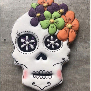 Forma pentru craniu de Halloween KENIAO, otel inoxidabil, argintiu, 11,8 x 8, 6 cm