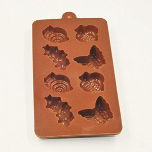 Forma pentru prajituri Selecto Bake, insecte, silicon, maro, 19 x 11 x 2,3 cm