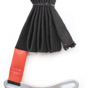 Garou medical elastic KLEHOPE, nailon/otel inoxidabil, negru/portocaliu/argintiu, 61 cm