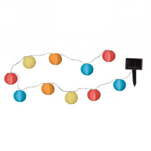 Instalatie de gradina cu lampioane, multicolor
