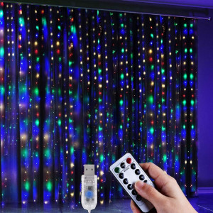 Instalatie tip plasa Anpro, LED, multicolor, 300 x 320 cm