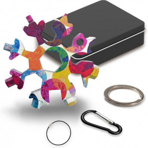 Instrument multifunctional pentru bricolaj 18 in 1 Anyingkai, otel inoxidabil, multicolor, 6 x 6 cm