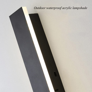 Lampa de perete pentru exterior HMAKGG, aluminiu/acrilic, LED, 3000K, 38 W, 120 cm