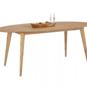 Masa de living Olivia by Home Affaire, lemn masiv de salcam, natur, 200 x 100 x 78 cm