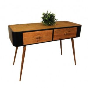 Masa tip consola Carina, lemn/metal, 66 x 100,5 x 41,5 cm