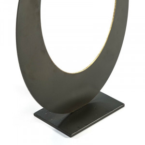Obiect decorativ Ligon, metal, gri/auriu, 45 x 34 x 12 cm