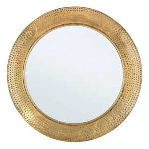 Oglinda de perete Adara, metal/sticla, auriu
